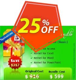 25% OFF Kernel MS Office File Recovery - Technician License  Coupon code