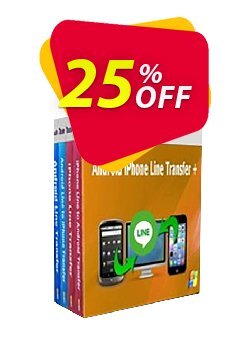 25% OFF Backuptrans Android iPhone Line Transfer plus - Family Edition  Coupon code
