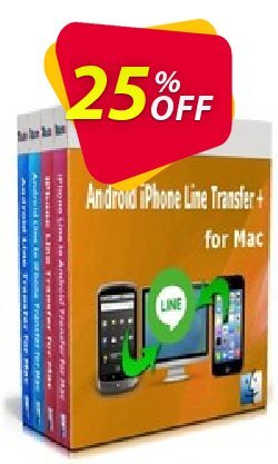 25% OFF Backuptrans Android iPhone Line Transfer plus for Mac Coupon code