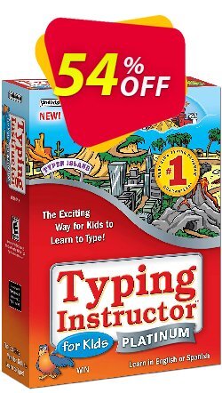 54% OFF Typing Instructor for Kids Platinum Coupon code
