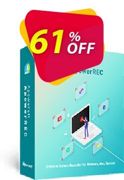 61% OFF Apowersoft Screen Recorder Pro 1 Year License Coupon code