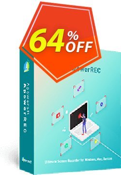 64% OFF Apowersoft Screen Recorder Pro Business Lifetime License Coupon code