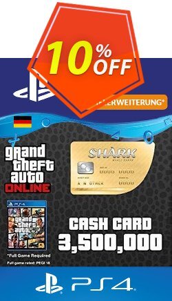 10% OFF GTA Whale Shark Card PS4 - Germany  Discount