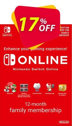 Nintendo Switch Online 12 Month (365 Day) Family Membership Switch Deal