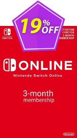 Nintendo Switch Online 3 Month (90 Day) Membership Switch (EU) Deal