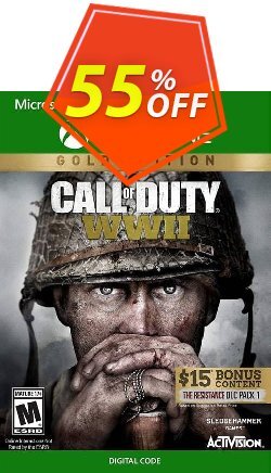 55% OFF Call of Duty WWII - Gold Edition Xbox One - US  Discount