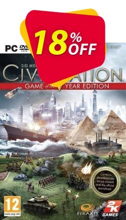 18% OFF Civilization V 5 - Game Of The Year Edition PC Discount