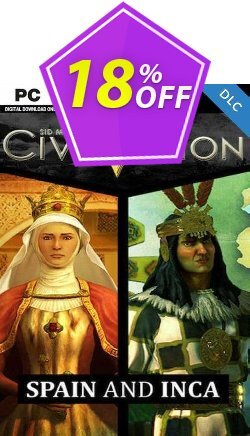 18% OFF Civilization V Civ and Scenario Double Pack Spain and Inca PC Discount