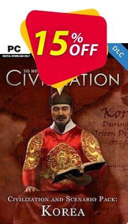 Civilization V Civ and Scenario Pack Korea PC Deal