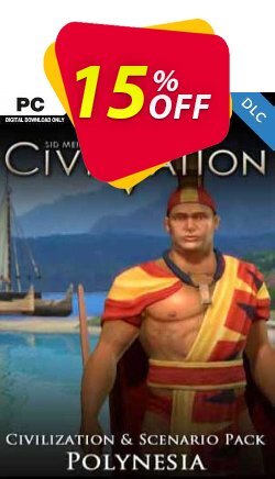 15% OFF Civilization V Civ and Scenario Pack Polynesia PC Discount