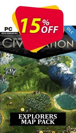 15% OFF Civilization V Explorer’s Map Pack PC Discount