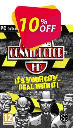 10% OFF Constructor HD PC Discount