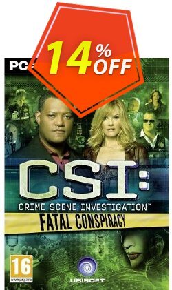 14% OFF CSI: Fatal Conspiracy - PC  Discount