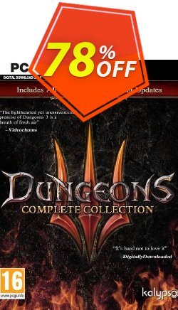 78% OFF Dungeons 3 - Complete Collection PC Discount
