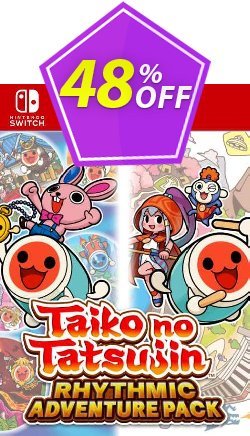 48% OFF Taiko no Tatsujin: Rhythmic Adventure Pack Switch - EU  Discount