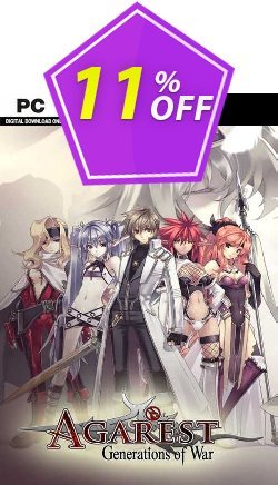 11% OFF Agarest: Generations of War PC Discount