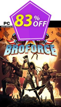 83% OFF Broforce PC Coupon code