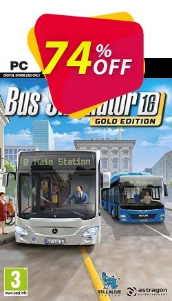 74% OFF Bus Simulator 16 Gold Edition PC - EU  Coupon code
