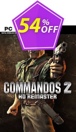 Commandos 2 - HD Remaster PC - EU  Coupon discount Commandos 2 - HD Remaster PC (EU) Deal 2024 CDkeys - Commandos 2 - HD Remaster PC (EU) Exclusive Sale offer 