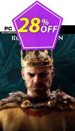 28% OFF Crusader Kings III - Royal Edition PC + DLC Coupon code