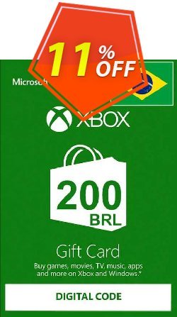 11% OFF Xbox Live Gift Card - 200 BRL Discount