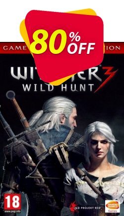 80% OFF The Witcher 3 Wild Hunt GOTY PC Coupon code
