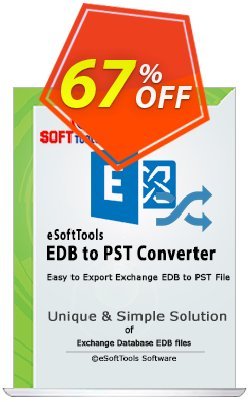 eSoftTools EDB to PST Converter Coupon discount Coupon code eSoftTools EDB to PST Converter - Personal License - eSoftTools EDB to PST Converter - Personal License offer from eSoftTools Software