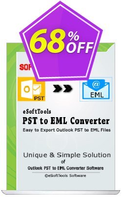 eSoftTools PST to EML Converter Coupon discount Coupon code eSoftTools PST to EML Converter - Personal License - eSoftTools PST to EML Converter - Personal License offer from eSoftTools Software