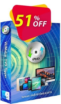 51% OFF VidMobie DVD Ripper for Mac - Lifetime License  Coupon code