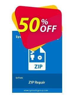 50% OFF SysTools Zip Repair - Business  Coupon code