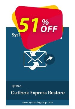51% OFF SysTools Outlook Express DBX Recovery Coupon code