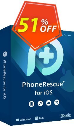 51% OFF PhoneRescue for iOS Windows - 1 year License  Coupon code