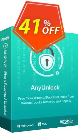 41% OFF AnyUnlock - Unlock Screen Passcode - 3-Month Plan  Coupon code