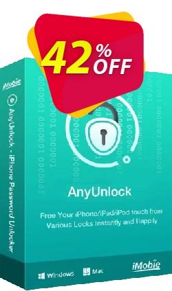 42% OFF AnyUnlock - Unlock Screen Passcode - 1-Year Plan  Coupon code