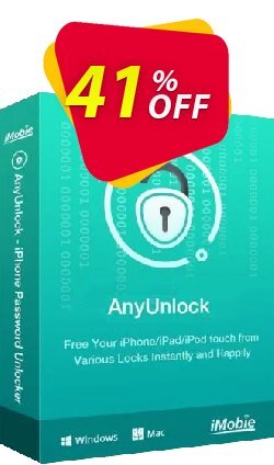 40% OFF AnyUnlock - Unlock Screen Passcode for Mac (3-Month Plan), verified