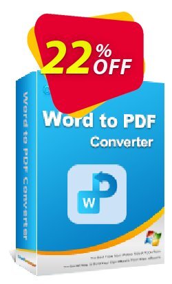 22% OFF Coolmuster Word to PDF Converter - Lifetime License - 5 PCs  Coupon code