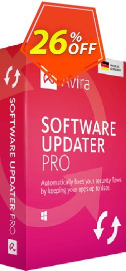 25% OFF Avira Software Updater Pro, verified