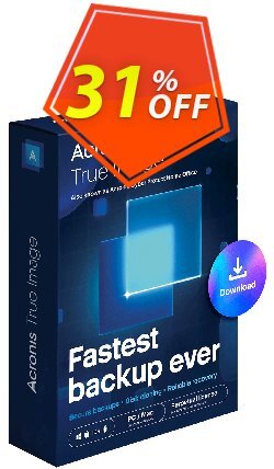 30% OFF Acronis True Image Advanced, verified