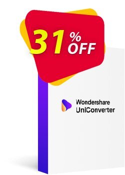 31% OFF Wondershare UniConverter Coupon code