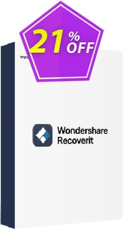 20% OFF Wondershare Recoverit (1 Month License), verified