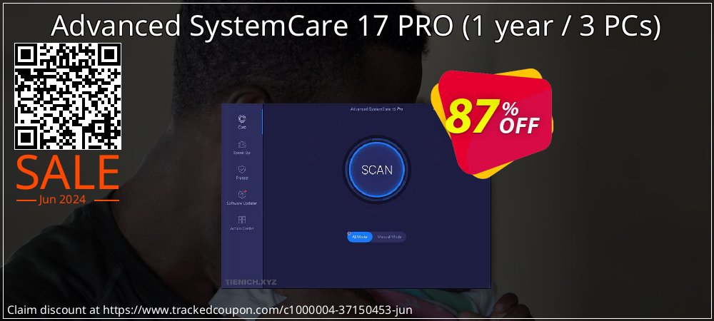 Advanced SystemCare 17 PRO - 1 year / 3 PCs  coupon on Summer deals