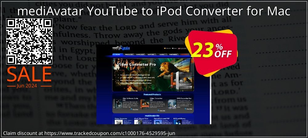 mediAvatar YouTube to iPod Converter for Mac coupon on Summer offering sales