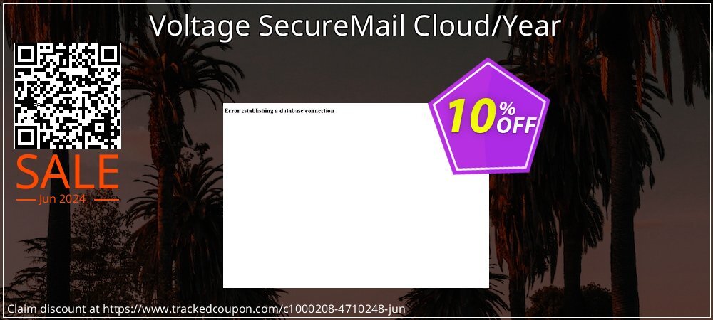 Voltage SecureMail Cloud/Year coupon on Summer super sale