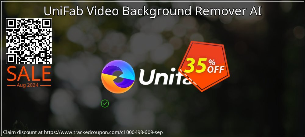 UniFab Video Background Remover AI Lifetime coupon on Lazy Mom's Day promotions