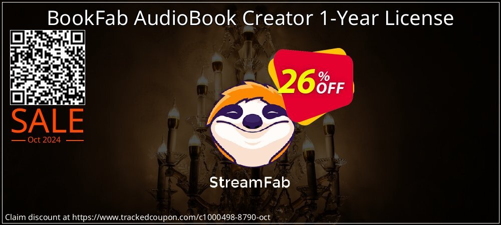 BookFab AudioBook Creator 1-Year License coupon on Halloween sales