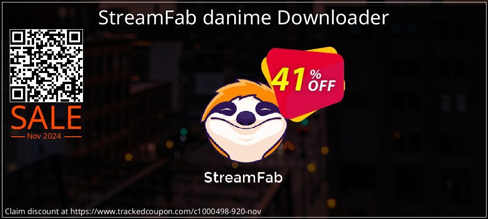 StreamFab danime Downloader coupon on Thanksgiving super sale