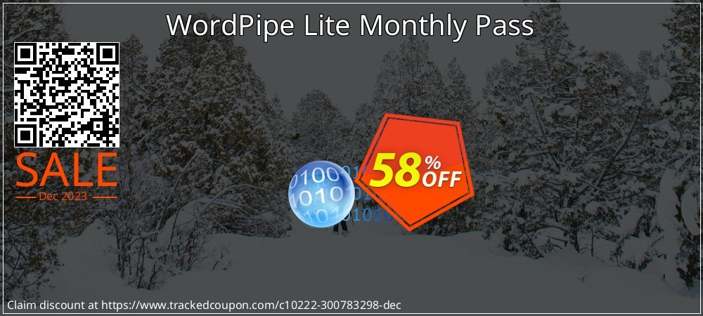 WordPipe Lite Monthly Pass coupon on Hug Holiday super sale