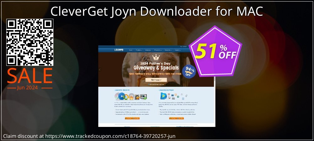 CleverGet Joyn Downloader for MAC coupon on World Bicycle Day offer
