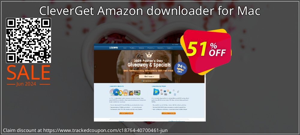 CleverGet Amazon downloader for Mac coupon on Social Media Day discounts