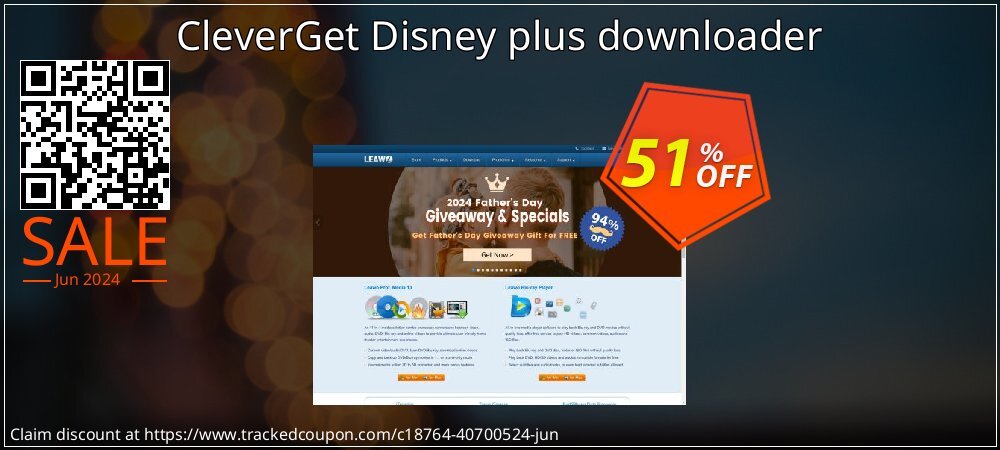 CleverGet Disney plus downloader coupon on Egg Day discounts